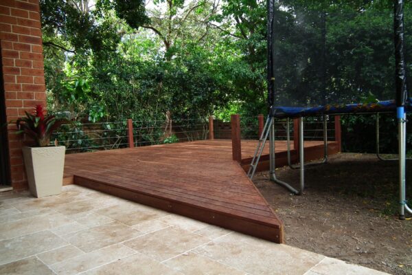 Hardwood timber decking